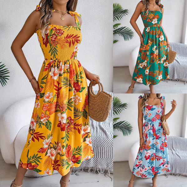 Floral Corset Beach Dress