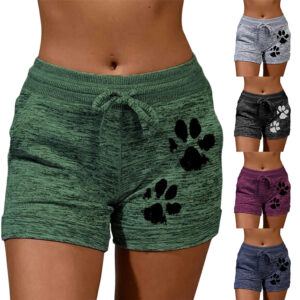 Sports waistband stretch shorts